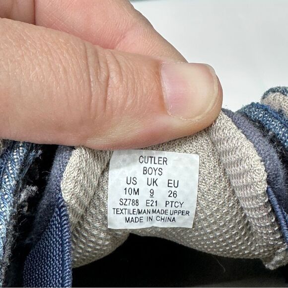 Stride Rite Surprize Cutler‎ Boys 10 denim with tan accents - Picture 7 of 8